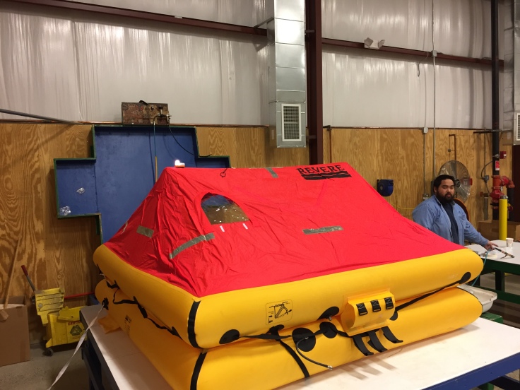 liferaft inflated